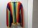 画像2: 70'S FLAG RAINBOW PATTER ALPACA CARDIGAN（虹柄アルパカカーディガン）MADE IN ASTRIA（M位） (2)