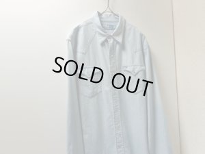 画像3: 00'S RALPH LAUREN CHAMBRAY WESTERN SHIRTS WITH INDIAN HEAD（インディアンヘッドプリント入り 長袖シャンブレーウエスタンシャツ）（L）