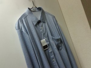 画像3: OLD LANVIN REPEATING PATTERNE L/S COTTON SHIRTS（フランス製 オールド ランバン  総柄仕様 長袖コットンシャツ）DEAD STOCK（L位）