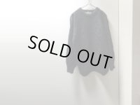 90'S The Gold Label Designer Collection CREW-NECK BLACK & LOW GAUGE MOHAIR SWEATER（黒 & ローゲージ仕様 クルーネックモヘアセーター）MADE IN GREAT BRITAIN(M)