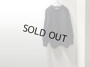 画像1: 90'S The Gold Label Designer Collection CREW-NECK BLACK & LOW GAUGE MOHAIR SWEATER（黒 & ローゲージ仕様 クルーネックモヘアセーター）MADE IN GREAT BRITAIN(M)