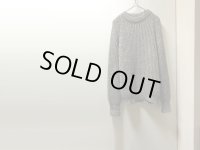 80'S Peter Storm CREW NECK LOW-GAUGE WOOL SWEATER (ピーターストーム クルーネック + ローゲージ仕様ウールセーター)MADE IN GREAT BRITAIN（L位）