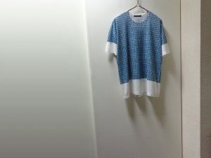 画像1: ISSEY MIYAKE T-SHIRTS（イッセイミヤケ 柄切替し仕様 Tシャツ）MADE IN JAPAN（2）