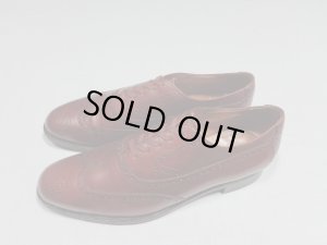 画像1: BROOKS BROTHERS WING CHIP LEATHER SHOES（ブルックスブラザーズ ウィングチップ仕様 レザーシューズ ）MADE IN ENGLAND（US8〜8.5位）