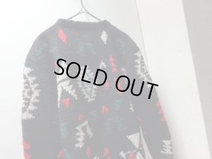 画像7: 90'S RALPH LAUREN NATIVE PATTERN LOW-GAUGE WOOL SWEATER（ラルフローレン ネイティブ柄 ローゲージ仕様 ウールセーター）HAND KNIT（M）
