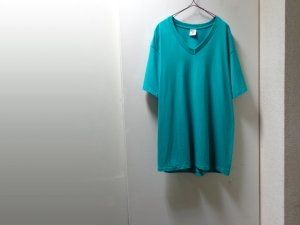 画像1: 90'S DELTA V-NECK T-SHIRTS（USA製 デルタ Vネック仕様 Tシャツ）DEAD STOCK（XL）