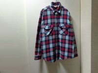 80'S Frostproof CHECK PATTERN L/S HEAVEY FLANNEL SHIRTS（フロストプルーフ チェック柄 長袖 ヘヴィー フランネル シャツ）MADE IN USA（L）