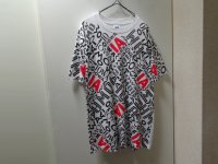 90'S IOWA REPEATING PATTERN T-SHIRTS（アイオワ 総柄 Tシャツ）MADE IN USA（XL）