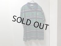 80'S LACOSTE JACQUARD BORDER PATTERN S/S COTTON POLO SHIRTS（ラコステ ジャガード織り ボーダー柄 半袖 コットン ポロシャツ）MADE IN FRANCE（5）