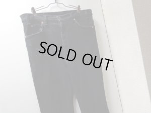 画像2: 90'S Levis 517 BOOTS CUT STRETCH BLACK DENIM PANTS（リーバイス 517 ブーツカット ストレッチ仕様 黒デニム パンツ）MADE IN USA（実寸W35 × L30）