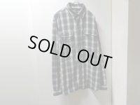 00'S RRL OMBRE CHECK PATTERN L/S COTTON WORK SHIRTS（ダブルアールエル オンブレチェック柄 長袖 コットン ワーク シャツ）（L）