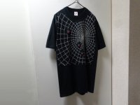 90'S SPIDER WEB PATTERN T-SHIRTS（蜘蛛の巣柄 Tシャツ）MADE IN USA（L）