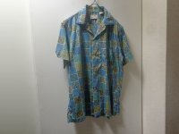 60'S ARROW REPEATING PATTERN OPEN COLLAR　S/S COTTON SHIRTS（アロー 総柄 + 開襟仕様 半袖 コットン シャツ）MADE IN USA（M）