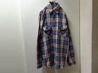 80'S FIVE BROTHER CHECK PATTERN L/S HEAVEY FLANNEL SHIRTS（ファイブブラザー チェック柄 長袖 ヘヴィー フランネル シャツ）MADE IN USA（M）