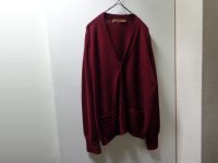 70'S JAEGER MIDDLE-GAUGE WOOL KNIT CARDIGAN WITH POCKET（イエーガー ポケット付き ミドルゲージ仕様 ウール ニット カーディガン）MADE IN SCOTLAND（40）