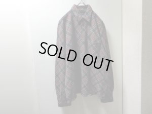 画像1: 03'S COMME des GARCONS JYUNYAWATANABE MAN DIAMOND PATTERN L/S WOOL × NYLON KNIT SHIRTS（2003年製 コム デ ギャルソン ジュンヤワタナベ ダイヤ柄 長袖 ウール × ナイロン ニット シャツ）MADE IN JAPAN（M）