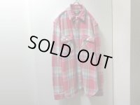 00'S RRL CHECK PATTERN L/S HEAVEY FLANNEL SHIRTS（ダブルアールエル チェック柄 長袖 ヘヴィー フランネルシャツ）チンストラップ + マチ付き（M）