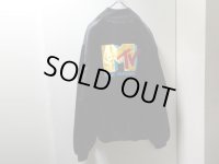 80'S MTV SATEN JACKET（MTV ミュージックテレヴィジョン ロゴ刺繍入り サテン ジャケット）MADE IN USA（XL）