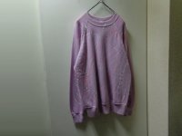80'S BW CREW-NECK SWEAT WITH HAND PAINT（USA製 ハンドペイント仕様 クルーネック スウェット）NON WASH（L）