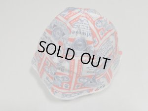 画像1: 80'S Budweiser REPEATING PATTERNE COTTON HAT（バドワイザー　総柄仕様 コットン ハット）DEAD STOCK（L）