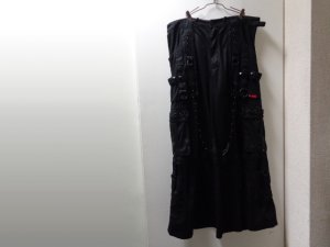 画像1: 00'S TRIPP NYC DETACHABLE 2 WAY HAKAMA COTTON CARGO PANTS（トリップ ニューヨークシティ デタッチャブル 2ウェイ仕様 袴型 コットン カーゴパンツ）（実寸W38 × L31.5）