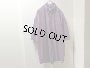 画像1: 90'S OLD GAP KOMON PATTERN S/S COTTON SHIRTS（オールド ギャップ 小紋柄 ボタンダウン仕様 半袖 コットン シャツ）（XL）