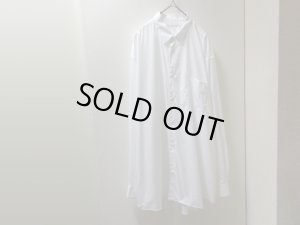 画像1: COMME des GARCONS OVER SIZE L/S COTTON SHIRTS（コムデギャルソン オーバーサイズ仕様 織り柄入り 長袖 コットン シャツ）MADE IN FRANCE（L）