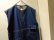 画像2: 90'S AACA PULLOVER HALF ZIP OVER SIZE INDIGO DENIM VEST（アフリカン アメリカン カレッジ アライアンス 被り + ハーフジップ仕様 オーバーサイズ インディゴデニム ベスト）（38）