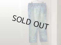 90'S Lee 200 INDIGO DENIM PANTS（リー 200 ブリーチ加工 インディゴ デニム パンツ）MADE IN USA（実寸W35 × L30）