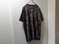 80'S TREBARK CAMO PATTERN T-SHIRTS WITH POCKET（USA製 ポケット付き トレバーク迷彩柄 Tシャツ）DEAD STOCK（XL）