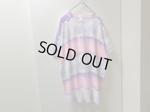 画像1: 90'S BEAR REPEATING PATTERN T-SHIRTS（熊総柄 Tシャツ）MADE IN IRELAND（XL）
