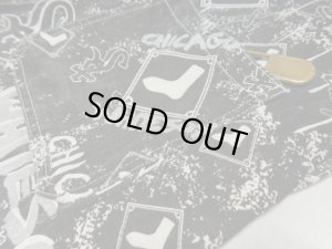 画像12: 90'S PRO PLAYER CHICAGO WHITE SOX REPEATING PATTERN DENIM OVERALL（プロプレイヤー製 シカゴ ホワイトソックス 総柄仕様 デニム オーバーオール）半端丈（W38×L9.5）