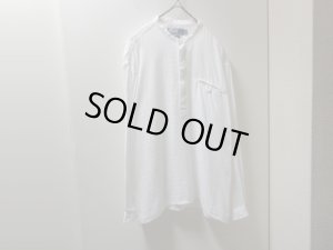 画像1: 00'S RALPH LAUREN PULLOVER + BAND COLLAR L/S COTTON SHIRTS（ラルフローレン 被り + バンドカラー仕様 長袖 コットン シャツ）SLATER（M）