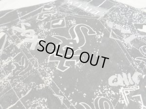 画像5: 90'S PRO PLAYER CHICAGO WHITE SOX REPEATING PATTERN DENIM OVERALL（プロプレイヤー製 シカゴ ホワイトソックス 総柄仕様 デニム オーバーオール）半端丈（W38×L9.5）