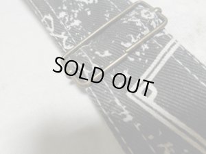 画像3: 90'S PRO PLAYER CHICAGO WHITE SOX REPEATING PATTERN DENIM OVERALL（プロプレイヤー製 シカゴ ホワイトソックス 総柄仕様 デニム オーバーオール）半端丈（W38×L9.5）