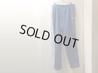 90'S adidas JERSEY WIDE TRUCK PANTS（アディダス トレフォイルロゴテープ付き ジャージ ワイド仕様 トラックパンツ）（L）