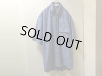 90'S OLD XLARGE CHECK PATTERN S/S COTTON SHIRTS（オールド エクストララージ チェック柄 半袖 コットン シャツ）MADE IN USA（L）