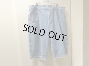 画像1: 90'S JNCO DESTROYER BAGGY INDIGO DENIM SHORTS（ジンコ デストロイヤー 土管型 バギー仕様 インディゴデニム ショーツ）DEAD STOCK（実寸W40）