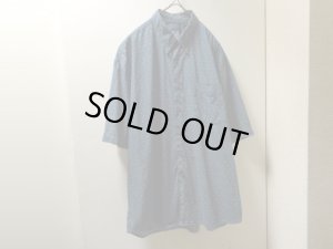 画像1: 90'S OLD GAP KOMON PATTERN S/S COTTON SHIRTS（オールド ギャップ 小紋柄 ボタンダウン仕様 半袖 コットン シャツ）（L）