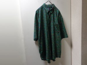 画像1: 90'S OLD GAP PAISLEY PATTERN S/S COTTON SHIRTS（オールド ギャップ ペイズリー柄 ボタンダウン仕様 半袖 コットン シャツ）（XL）