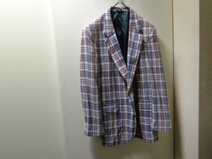 画像1: 80'S Dorchester MADRAS CHECK PATTERN COTTON TAILORED JACKET（ドーチェスター マドラスチェック柄 コットン テーラードジャケット）MADE IN USA（L位）