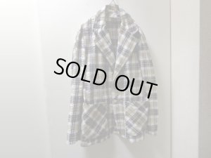 画像1: 60〜70'S John Blair Classic CHECK PATTERN SHEER SOCCER TAILORED JACKET（ジョンブレアクラシック チェック柄 シアサッカー素材 テーラードジャケット）（M位）