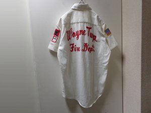 画像1: 70'S BIG MAC S/S WORK SHIRTS（ビッグマック 2段チェーン刺繍入り 半袖 ワークシャツ）（M位）