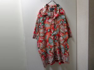 画像1: 90'S RALPH LAUREN REPEATING PATTERNE OPEN COLLAR S/S COTTON SHIRTS（ラルフローレン 総柄 開襟仕様 半袖 コットン シャツ）CALDWELL（XL）