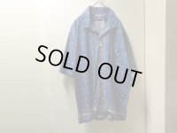 90'S RALPH LAUREN BANDANNA PATTERNE OPEN COLLAR S/S COTTON SHIRTS（ラルフローレン バンダナ柄 開襟仕様 半袖 コットン シャツ）CLAYTON（XL）