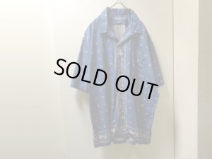 画像1: 90'S RALPH LAUREN BANDANNA PATTERNE OPEN COLLAR S/S COTTON SHIRTS（ラルフローレン バンダナ柄 開襟仕様 半袖 コットン シャツ）CLAYTON（XL）