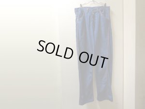 画像1: 70'S UNKNOWN INDIGO DENIM PAINER PANTS（インディゴデニム ペインターパンツ）アルミ製SCOVILLジップ付き（実寸W33 × L31）