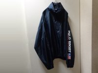 90'S RALPH LAUREN POLO SPORT PULLOVER NYLON JACKET（ラルフローレン ポロスポーツ 被り仕様 ナイロンジャケット）袖ロゴ入り（XL位）