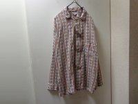 60'S Marlowe REPEATING PATTERNE L/S COTTON PAJAMA SHIRTS(マーロウ 総柄仕様 長袖 コットン パジャマ シャツ)(C)