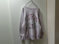 80'S Champion REVERSE WEAVE CREW-NECK SWEAT（チャンピオン リバースウィーブ 2段油性プリント入り クルーネック仕様 ピンク灰杢 スウェット）MADE IN USA（M）